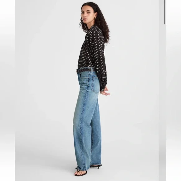 Madewell The Tall Low-Slung Baggy Jean women’s size 30T 30 tall NWT - Picture 3 of 5